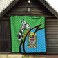 Afro Tanzania Giraffe Quilt Coat Of Arms Curve Style