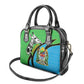 Afro Tanzania Giraffe Shoulder Handbag Coat Of Arms Curve Style