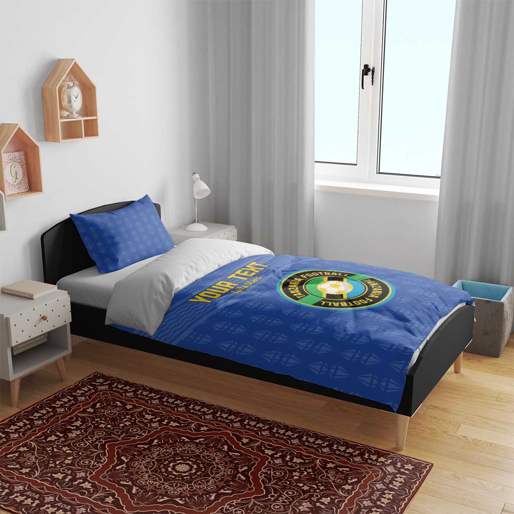 Custom Tanzania Football Bedding Set Taifa Stars Go Champions