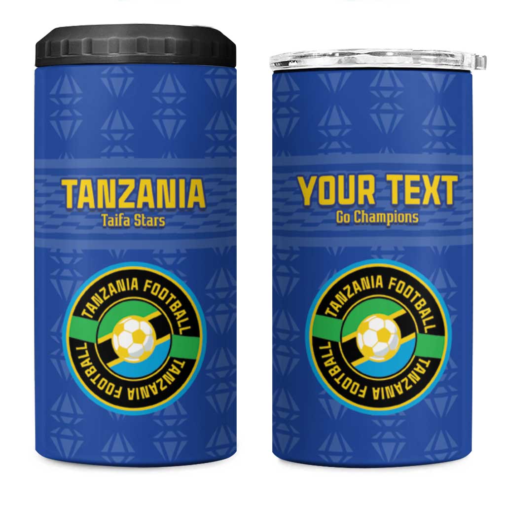 Custom Tanzania Football 4 in 1 Can Cooler Tumbler Taifa Stars Go Champions