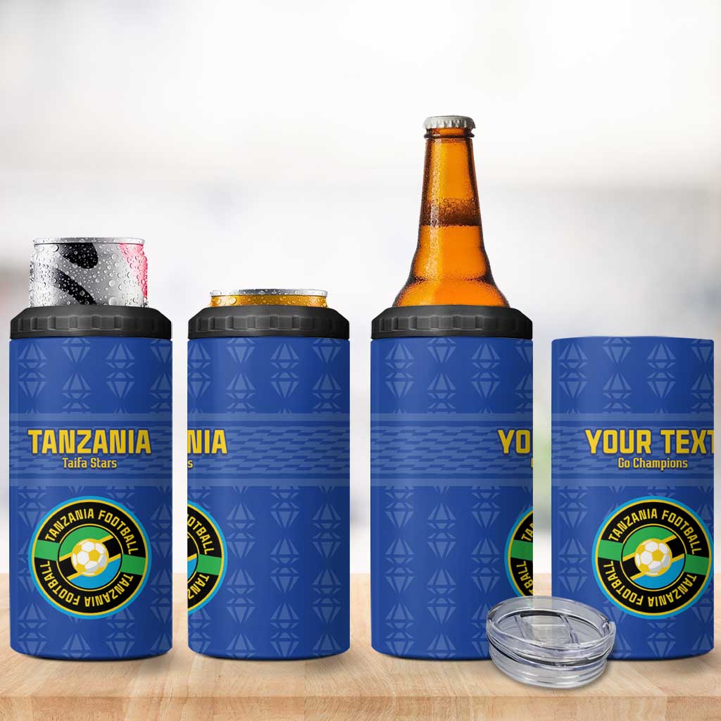 Custom Tanzania Football 4 in 1 Can Cooler Tumbler Taifa Stars Go Champions