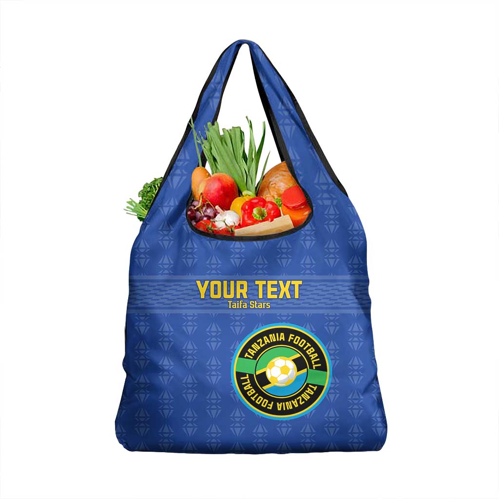 Custom Tanzania Football Grocery Bag Taifa Stars Go Champions