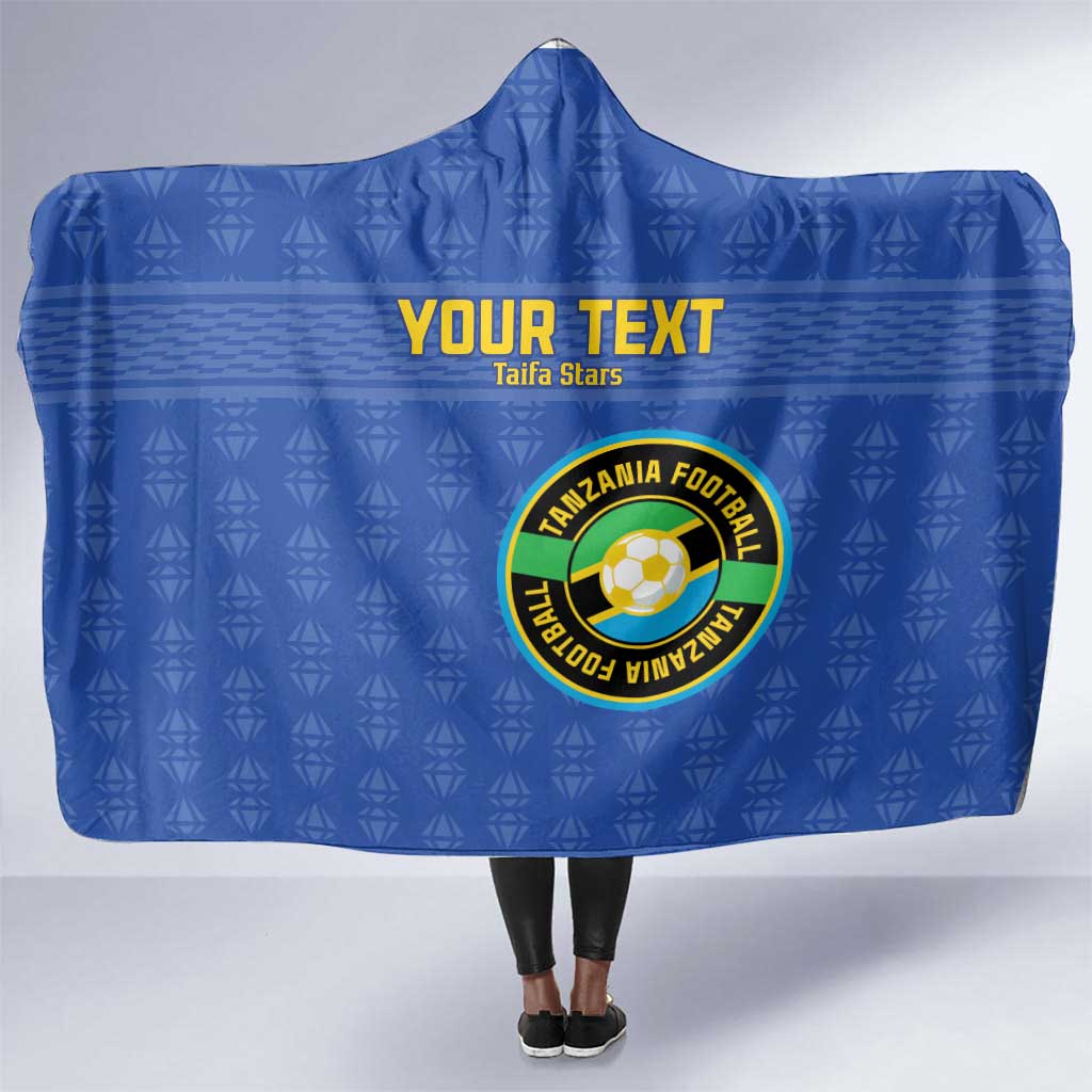 Custom Tanzania Football Hooded Blanket Taifa Stars Go Champions