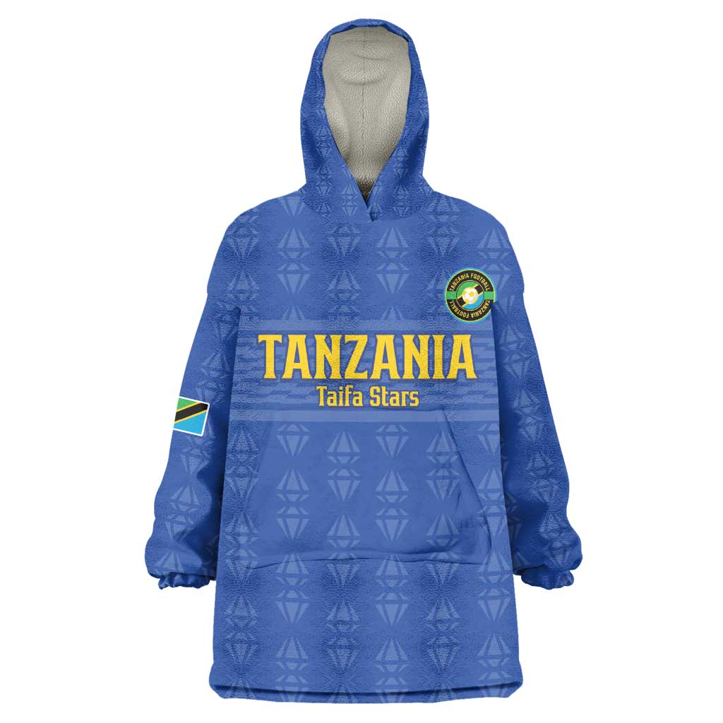 Custom Tanzania Football Kid Wearable Blanket Hoodie Taifa Stars Go Champions