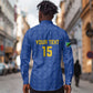 Custom Tanzania Football Long Sleeve Button Shirt Taifa Stars Go Champions