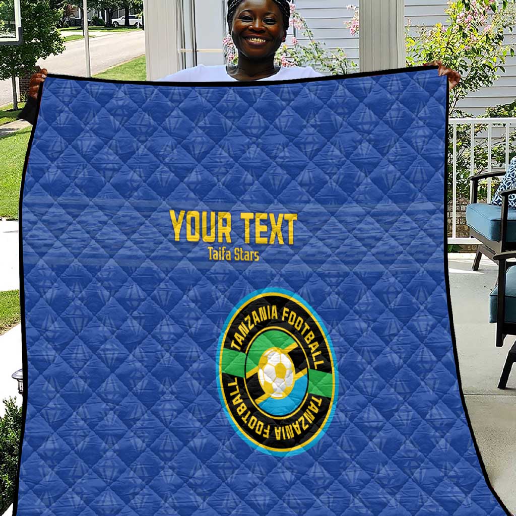 Custom Tanzania Football Quilt Taifa Stars Go Champions