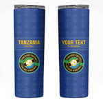 Custom Tanzania Football Skinny Tumbler Taifa Stars Go Champions