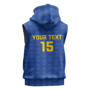 Custom Tanzania Football Sleeveless Hoodie Taifa Stars Go Champions - African Pride