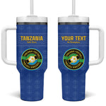 Custom Tanzania Football Tumbler With Handle Taifa Stars Go Champions