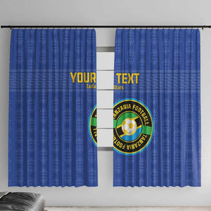 Custom Tanzania Football Window Curtain Taifa Stars Go Champions