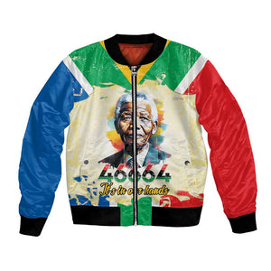 Nelson Mandela International Day 46664 Bomber Jacket Its In Our Hands - Batik Pattern - African Pride