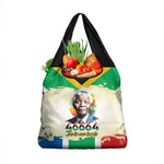 Nelson Mandela International Day 46664 Grocery Bag Its In Our Hands - Batik Pattern - African Pride