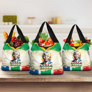 Nelson Mandela International Day 46664 Grocery Bag Its In Our Hands - Batik Pattern - African Pride