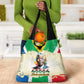 Nelson Mandela International Day 46664 Grocery Bag Its In Our Hands - Batik Pattern - African Pride