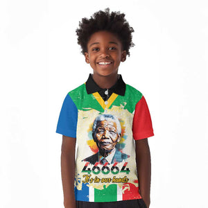 Nelson Mandela International Day 46664 Kid Polo Shirt Its In Our Hands - Batik Pattern - African Pride