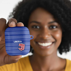 Liberia Football AirPods Case Women Blue Jersey