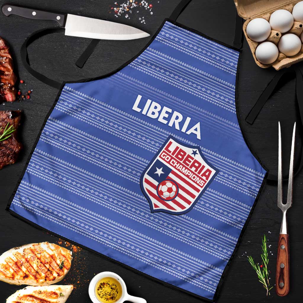 Liberia Football Apron Women Blue Jersey