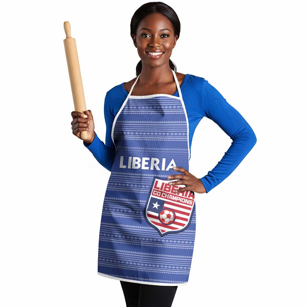 Liberia Football Apron Women Blue Jersey