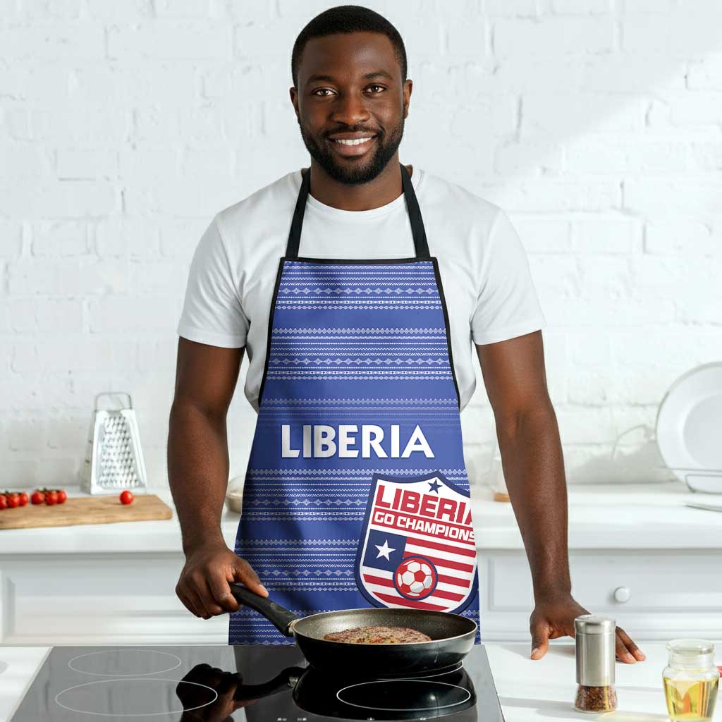 Liberia Football Apron Women Blue Jersey