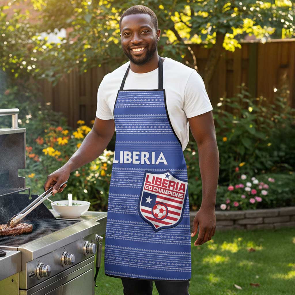 Liberia Football Apron Women Blue Jersey