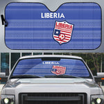 Liberia Football Auto Sun Shade Women Blue Jersey