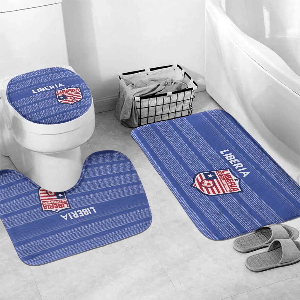 Liberia Football Bathroom Set Women Blue Jersey
