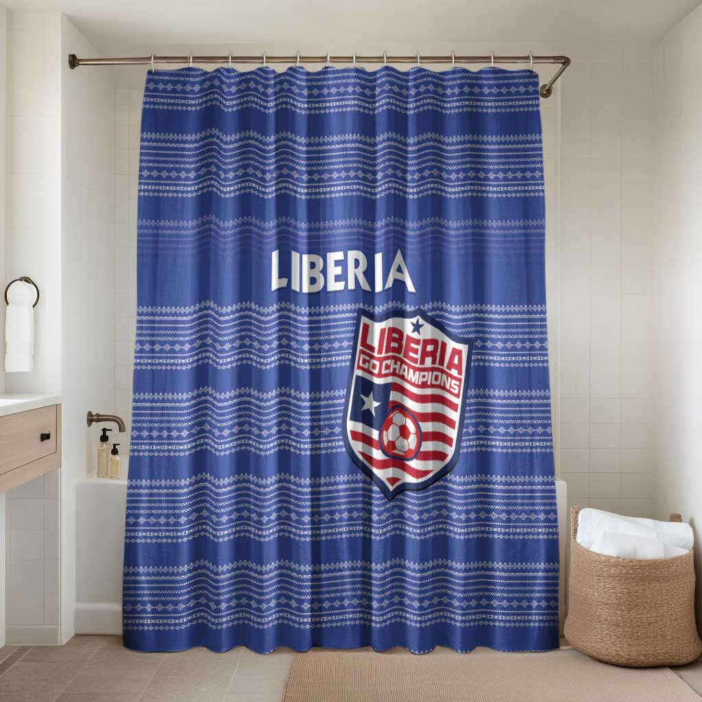 Liberia Football Bathroom Set Women Blue Jersey