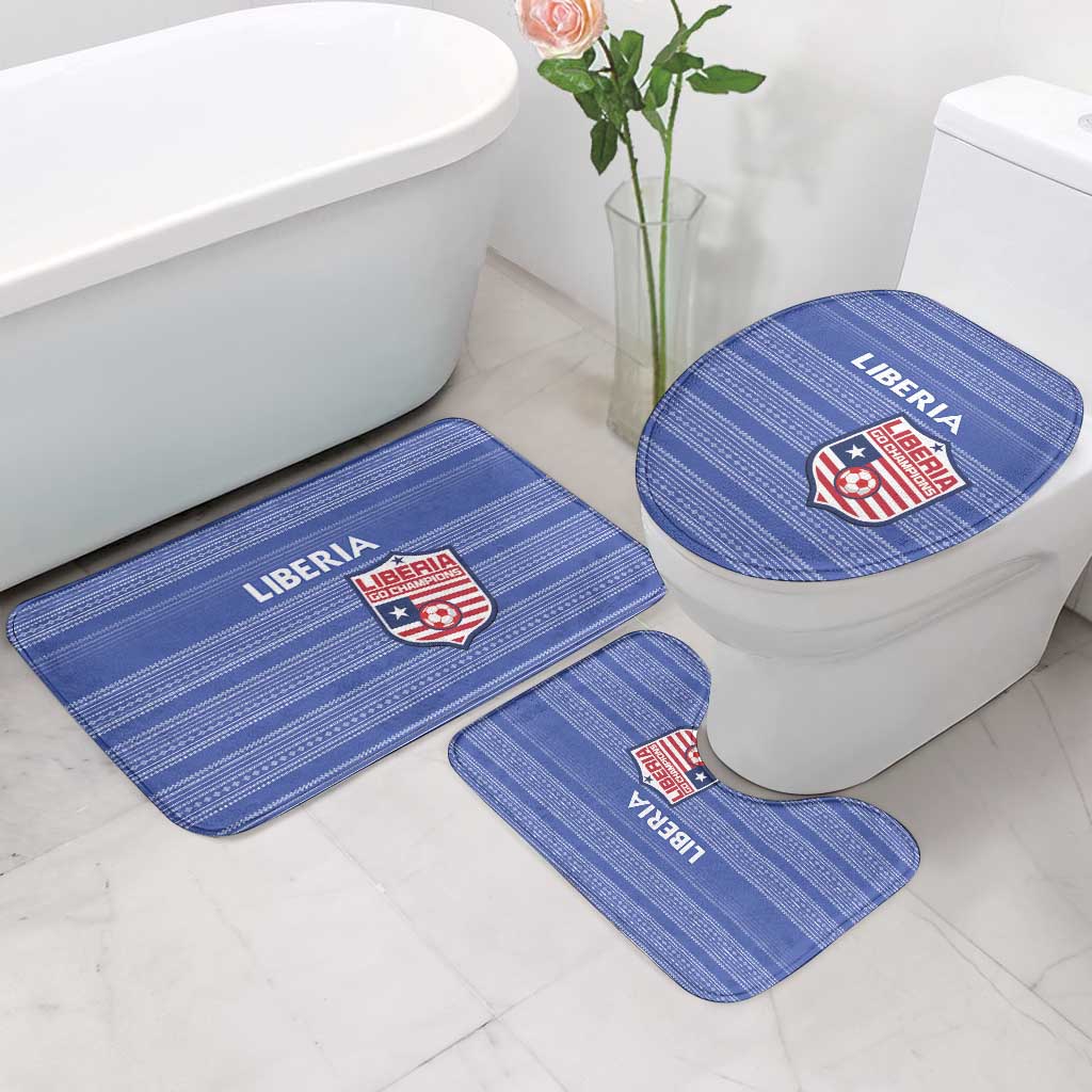 Liberia Football Bathroom Set Women Blue Jersey