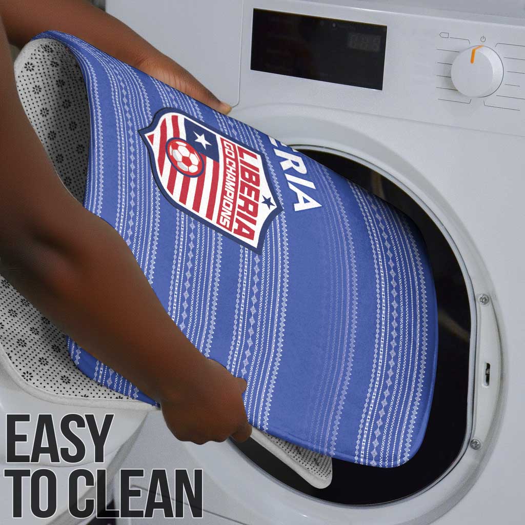 Liberia Football Bathroom Set Women Blue Jersey