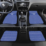 Liberia Football Car Mats African Tribal Pattern - Blue Jersey - African Pride
