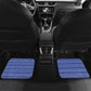 Liberia Football Car Mats African Tribal Pattern - Blue Jersey - African Pride