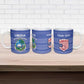 Custom Liberia Football Ceramic Mug Women Blue Jersey