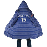 Custom Liberia Football Cloak Women Blue Jersey