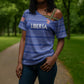 Custom Liberia Football Cross Shoulder Shirt Women Blue Jersey