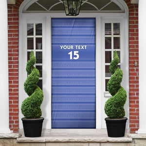 Custom Liberia Football Door Cover Women Blue Jersey
