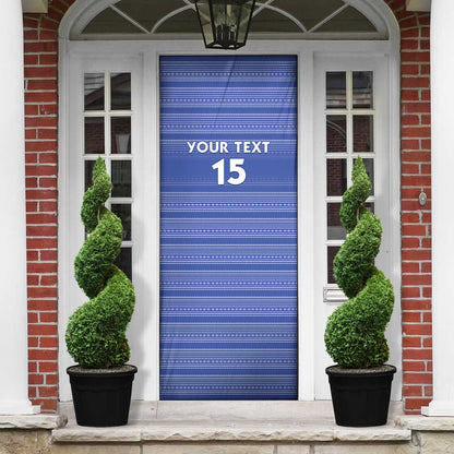 Custom Liberia Football Door Cover Women Blue Jersey