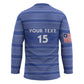 Custom Liberia Football Hockey Jersey Women Blue Jersey