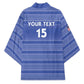 Custom Liberia Football Kimono Women Blue Jersey