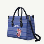 Liberia Football Leather Bag Women Blue Jersey