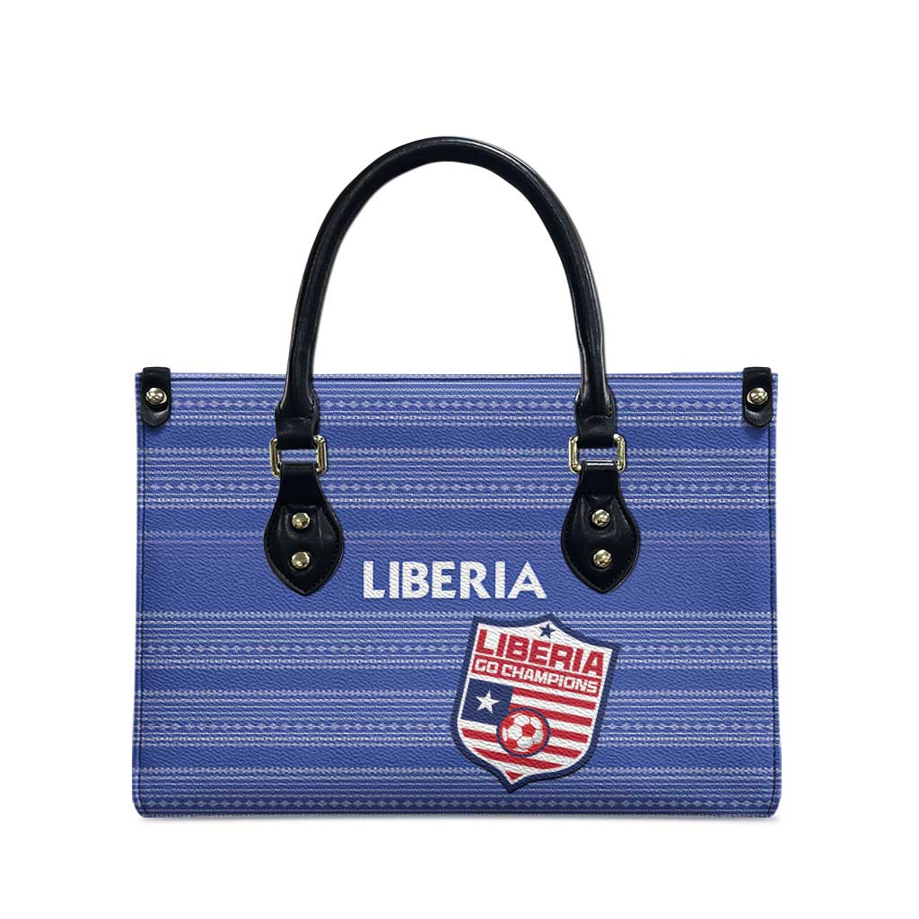 Liberia Football Leather Bag Women Blue Jersey