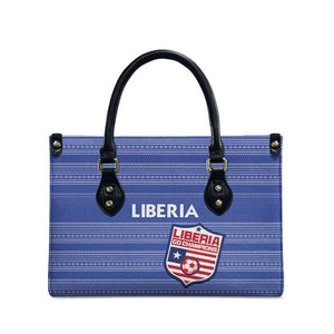 Liberia Football Leather Bag Women Blue Jersey