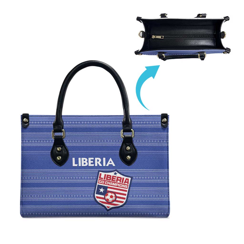 Liberia Football Leather Bag Women Blue Jersey