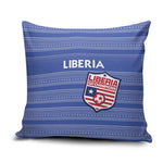 Liberia Football Pillow Cover Women Blue Jersey
