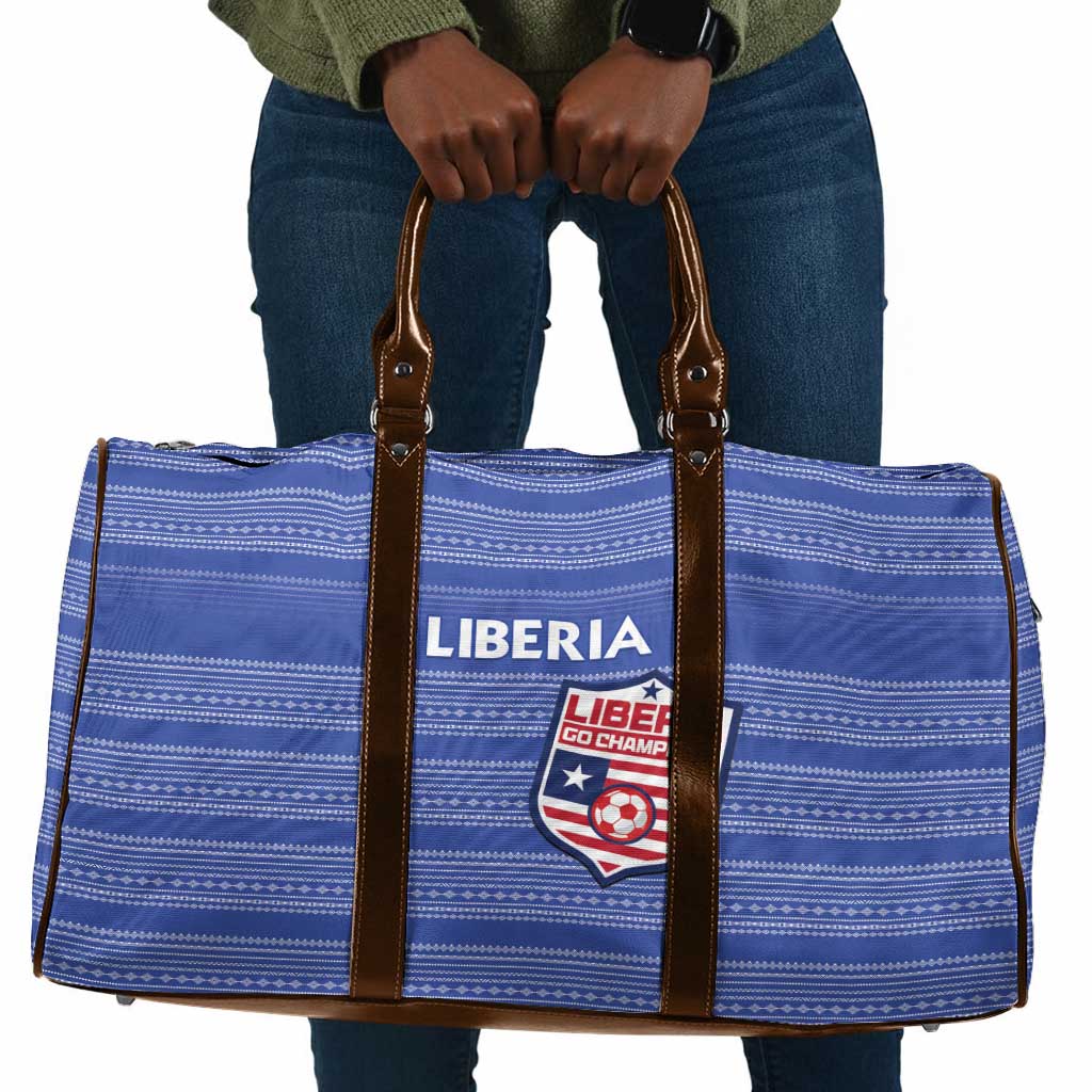Liberia Football Travel Bag Women Blue Jersey