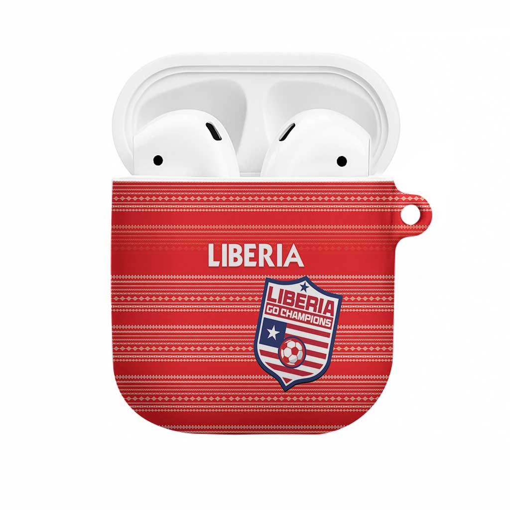 Liberia Football AirPods Case Women Red Jersey