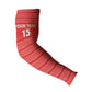 Custom Liberia Football Arm Sleeves Women Red Jersey