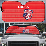Liberia Football Auto Sun Shade Women Red Jersey