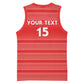 Custom Liberia Football Basketball Jersey African Tribal Pattern - Red Jersey LT15