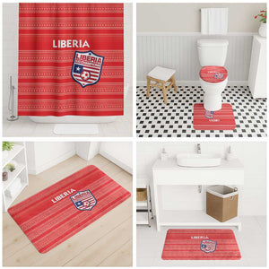 Liberia Football Bathroom Set Women Red Jersey