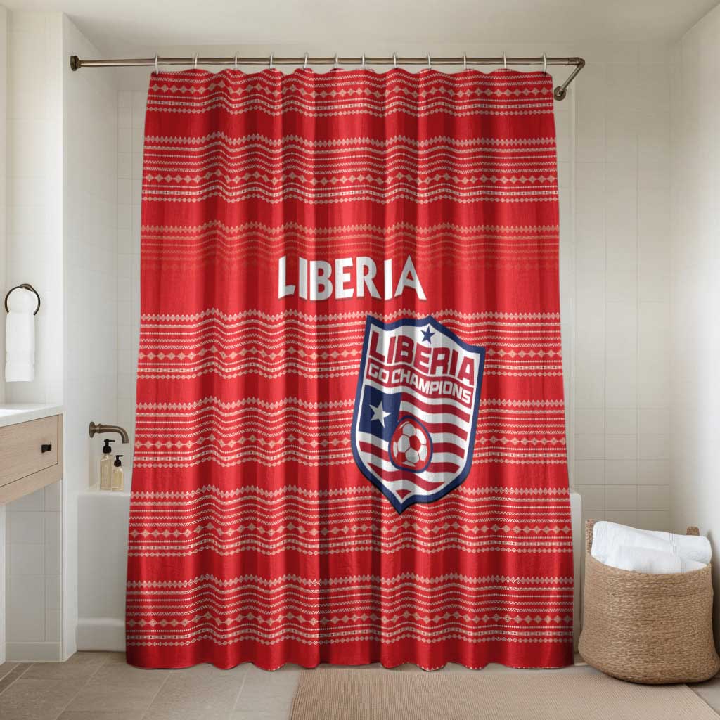 Liberia Football Bathroom Set Women Red Jersey
